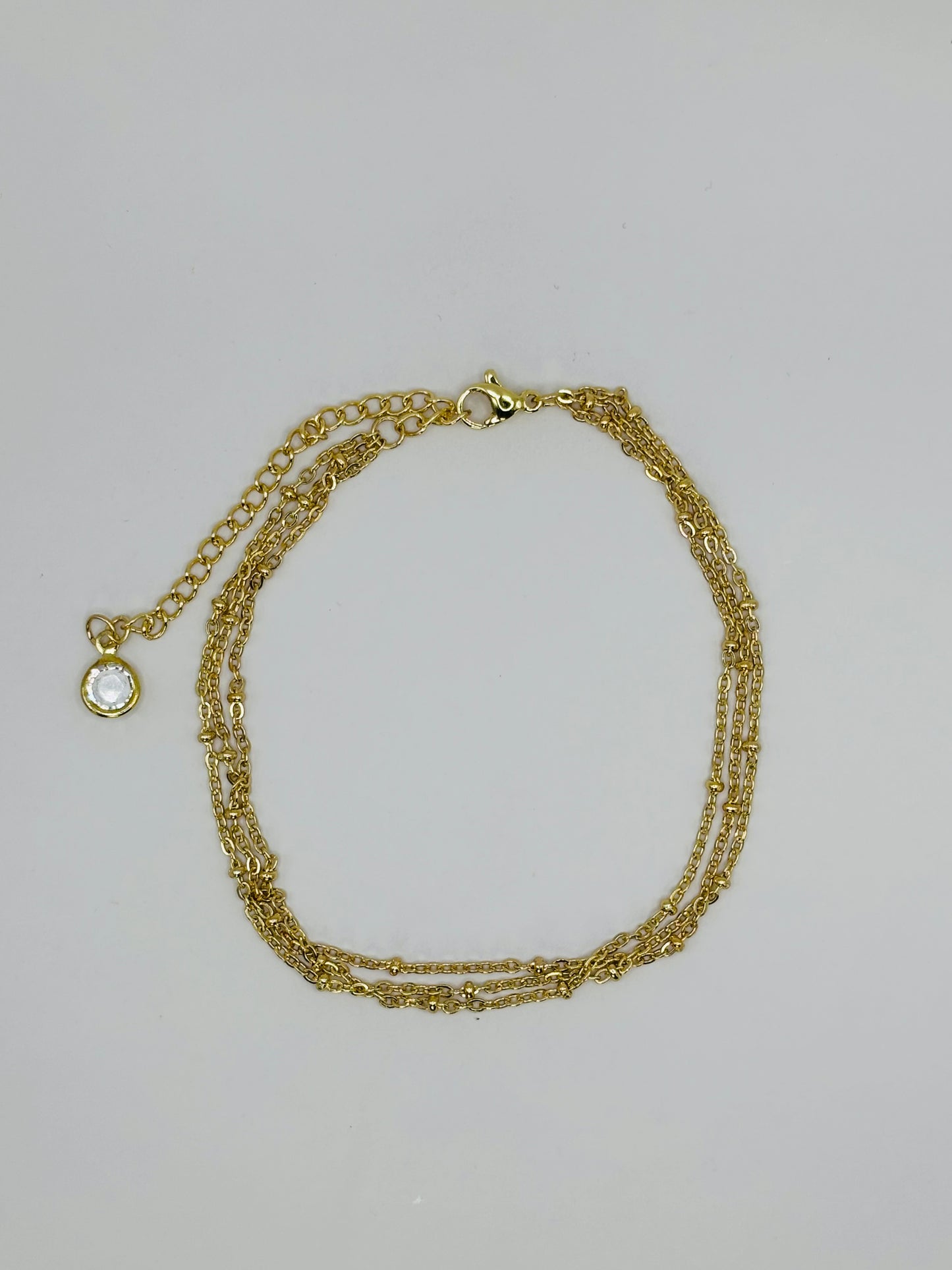 Tiana 3 Tier Anklet